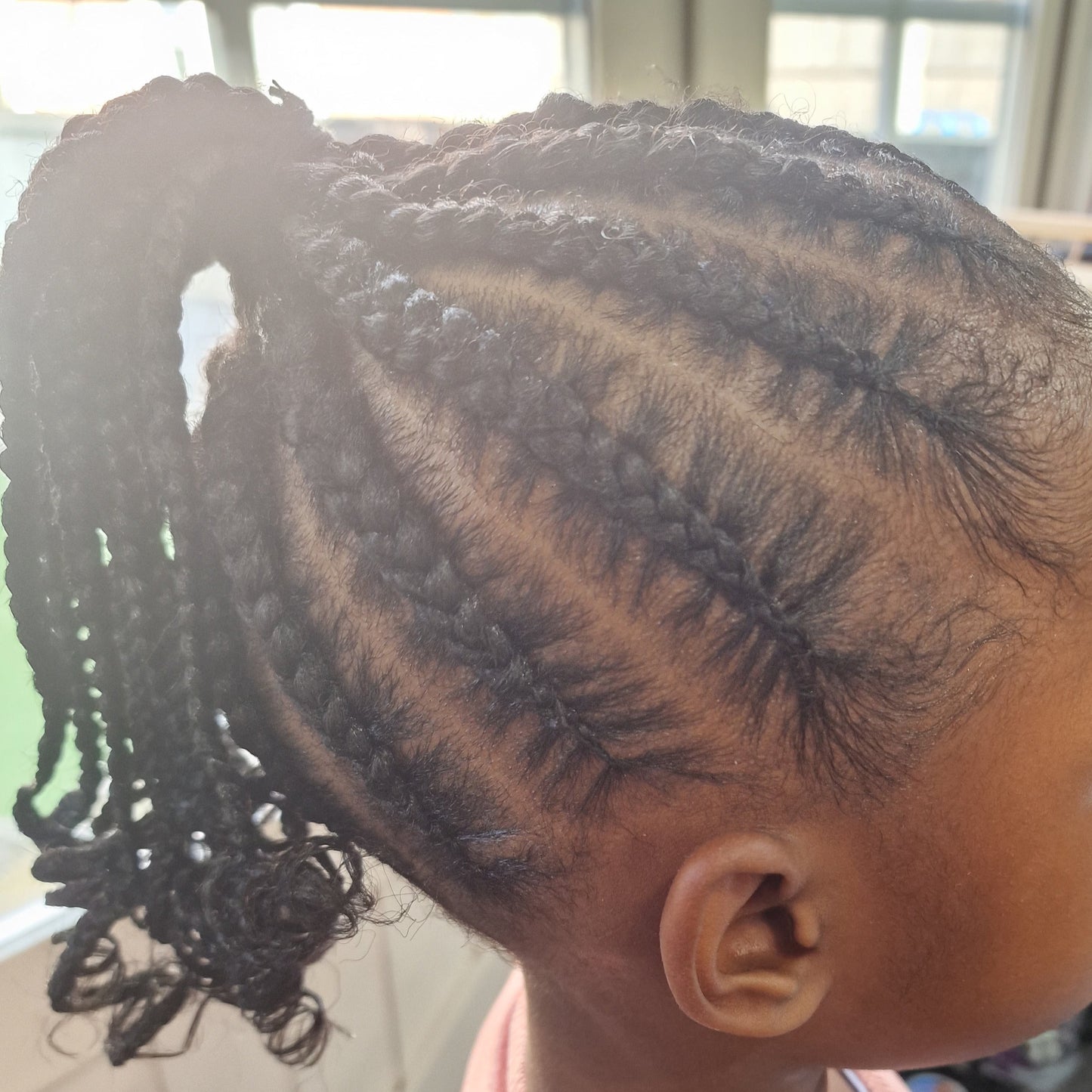 Cornrow - w/ Ext (Up to 10 rows)