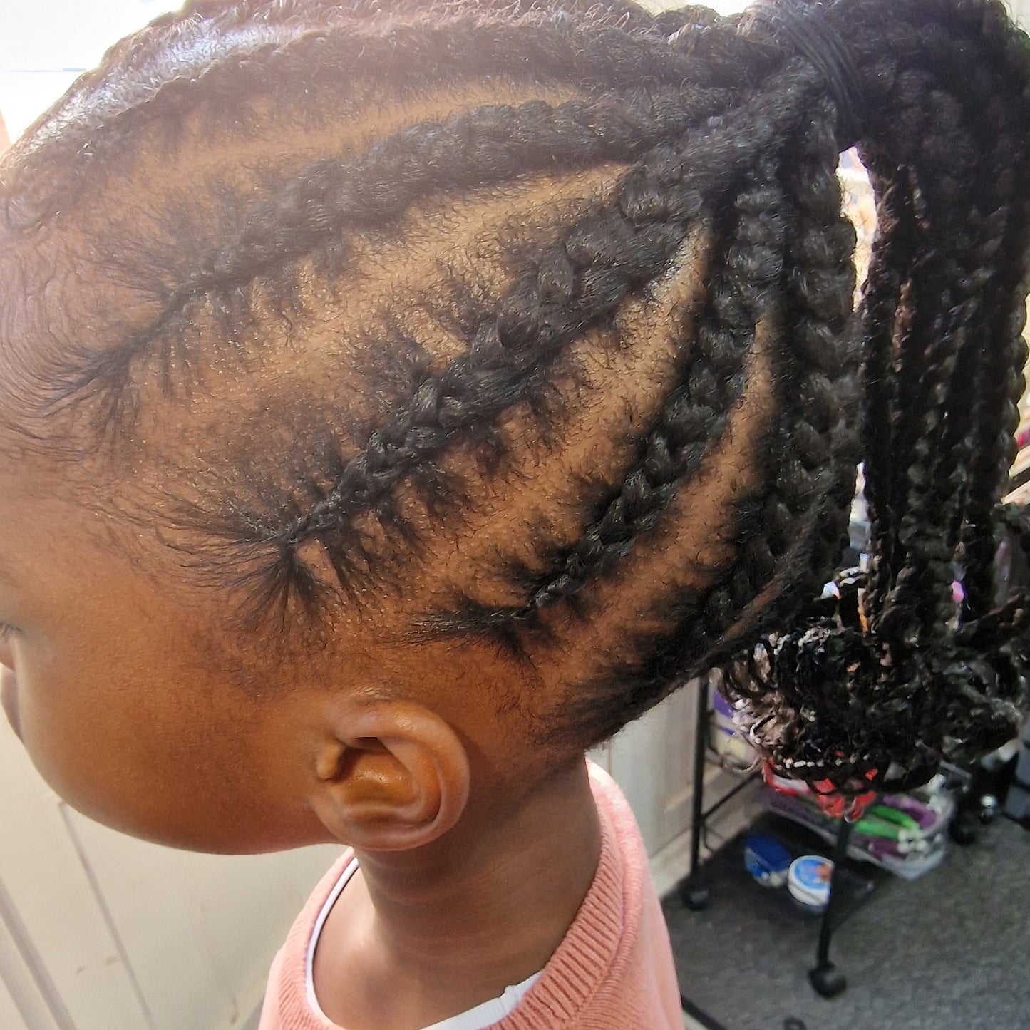 Cornrow - w/ Ext (Up to 10 rows)