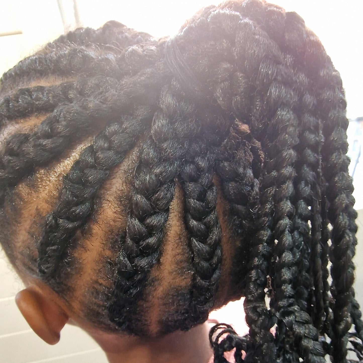 Cornrow - w/ Ext (Up to 10 rows)