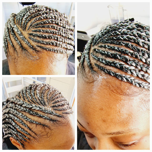 Cornrow - w/ Ext (11-25 rows)